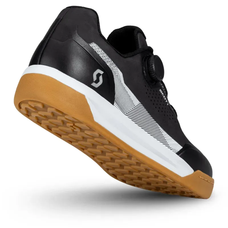 Scott MTB Volt Evo Flat BOA Shoes in Black/White-1