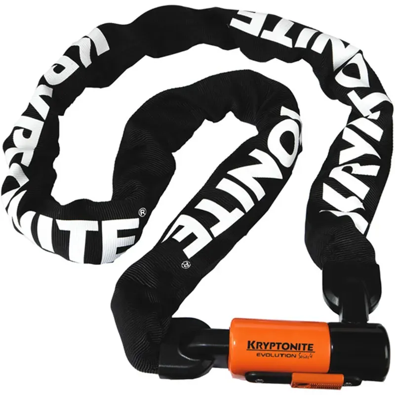 Kryptonite Evolution S4 150cm Chain Orange / Black