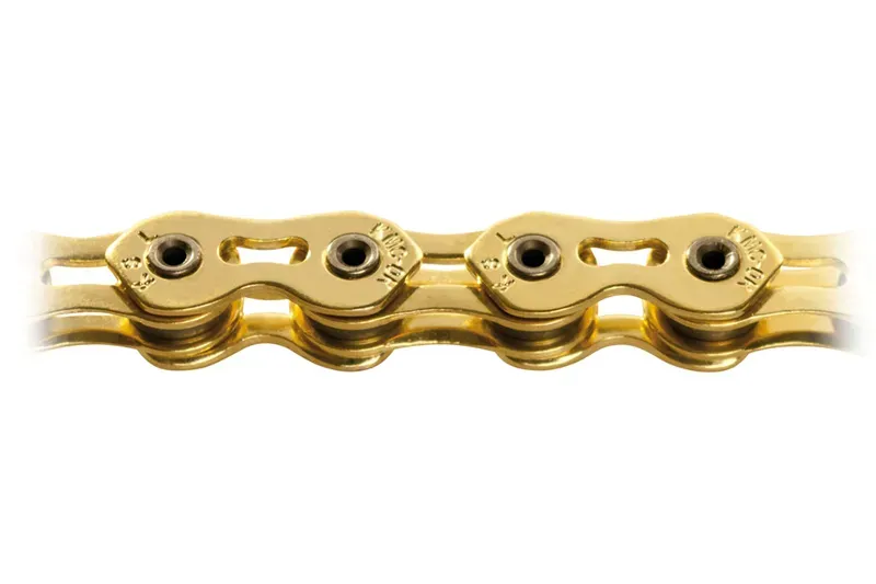 KMC K1SL Narrow Ti-N 100 Link Single Speed Chain in Gold
