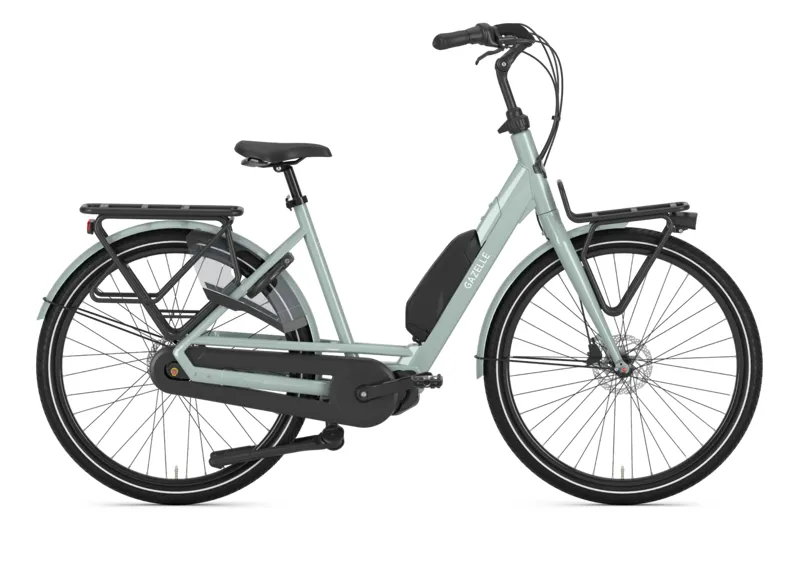 Gazelle Bloom C7 Low Step Dutch Style E-Bike in Green