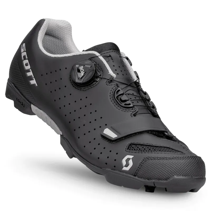 Scott MTB Comp Boa Shoes in Matt Black/Silver