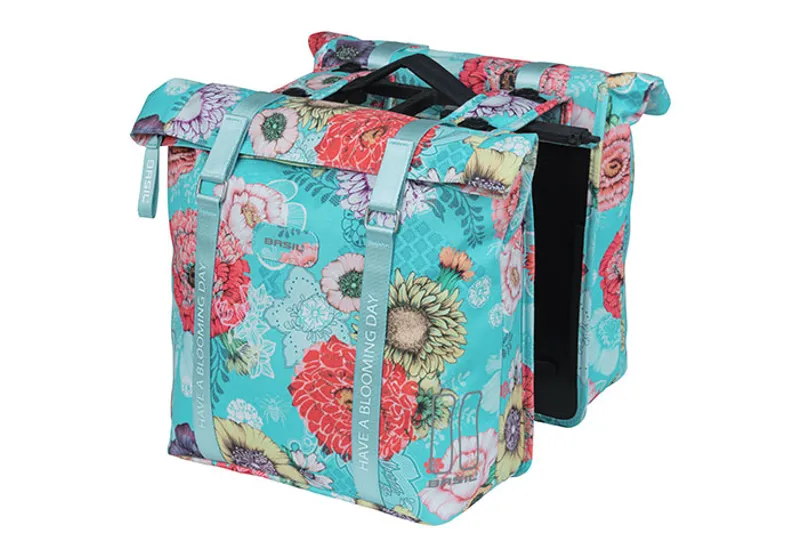 Basil Bloom Field MIK 28-35L Double Pannier Bag in Sky Blue
