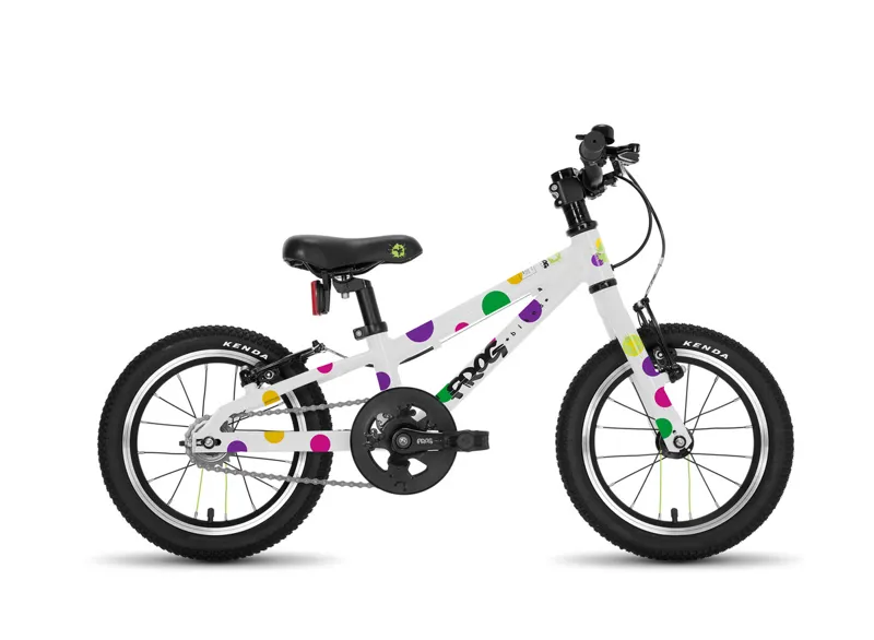 Frog 40 Kids Hybrid bike in Spotty White