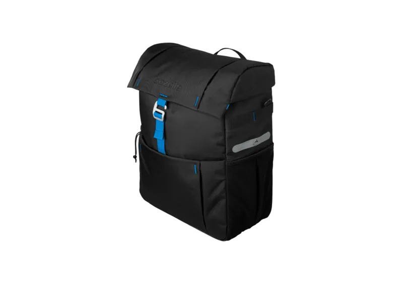 Gazelle Single Pannier Anthracite/Blue 18.5 L