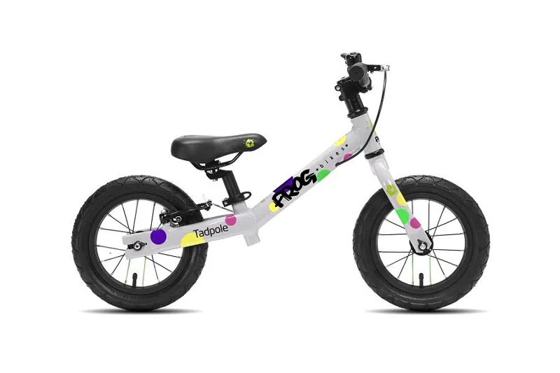 FROG Tadpole Balance Bike in Spotty White