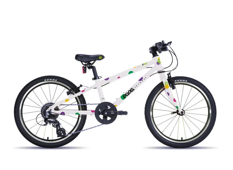 Frog 52 Hybrid Kids Bike in Spotty White