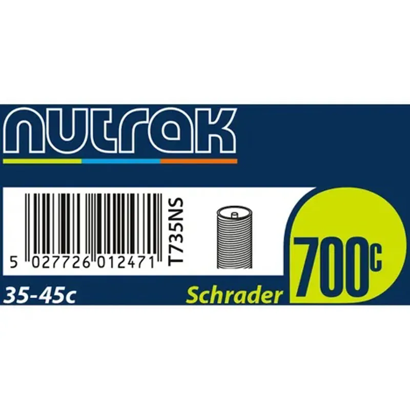 Nutrak Inner Tube 700C Presta or Schrader Valve