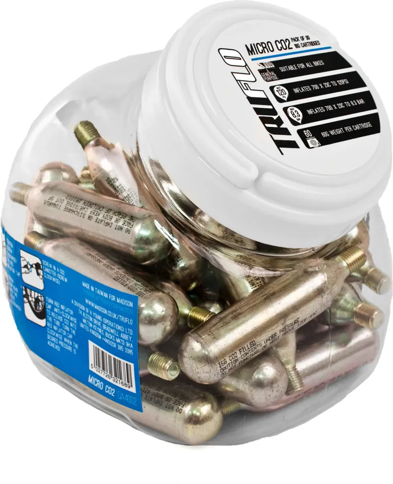 Truflo Micro CO2 pump single refill tube 16g Silver