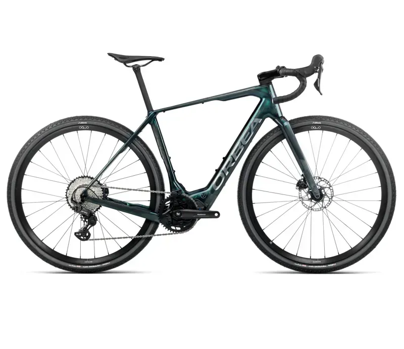 Orbea Denna M30 E-Road Bike In Escape Green Gloss/Foggy Matt